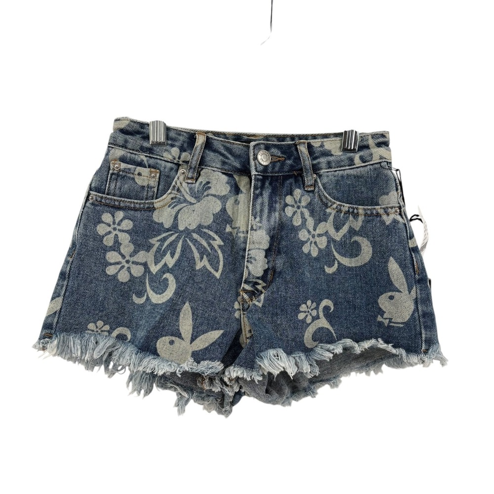 Playboy by PacSun Luau High Waisted Denim Festival Shorts Size 22 NWT Y2K